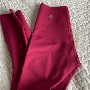 Lululemon Berry Red Leggings